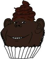 brown_skin cupcake ear food smile soyjak stubble variant:impish_soyak_ears // 311x406 // 24.8KB