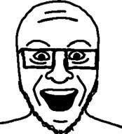 glasses open_mouth smosh soyjak stubble variant:unknown // 274x303 // 5.8KB