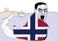 country crying flag flag:norway glasses hair norway open_mouth snail soyjak sweden variant:chudjak white_eyes // 918x640 // 259.0KB