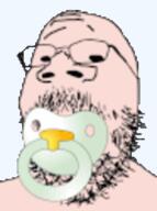 animated baby binky ext=gif glasses pacifier small_eyes stubble sucking variant:gapejak // 298x401 // 176.0KB