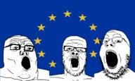 3soyjaks europe european_union flag flag:european_union glasses open_mouth soyjak star_(symbol) stubble variant:a24_slowburn_soyjak variant:gapejak variant:tony_soprano_soyjak // 1000x600 // 22.3KB