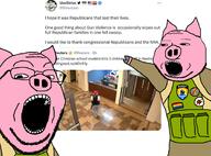 animal anti_christian anti_white arm azov_battalion celtic_cross cross ear eyelids glasses hand lgbt open_mouth pig pink_skin pointing snout soldier soyjak star_of_david stubble subvariant:massjak subvariant:wholesome_soyjak twitter ukraine variant:gapejak variant:two_pointing_soyjaks vest // 1800x1330 // 973.9KB