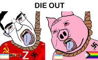 aids bloodshot_eyes brics clothes communism crying ear glasses hair hanging hohol larp lgbt map_(pedophile) nazism oink open_mouth pedophile pig progress_pride_flag rope russia russo_ukrainian_war stubble subvariant:massjak subvariant:wholesome_soyjak swastika text ukraine variant:chudjak variant:gapejak z_(russian_symbol) // 2600x1600 // 1.1MB