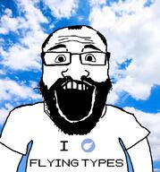 balding beard clothes glasses i_love irl_background open_mouth sky soyjak subvariant:science_lover text tshirt variant:markiplier_soyjak // 808x866 // 402.9KB