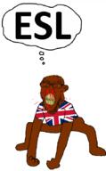 angry animated blood bloodshot_eyes brown_skin clenched_teeth dance ear esl flag flag:united_kingdom glasses hand leg monkey_dance nigger nosebleed red_eyes soyjak stubble subvariant:feralrage text thought_bubble united_kingdom variant:feraljak vein yellow_teeth // 530x852 // 86.4KB