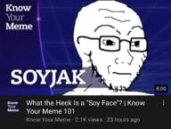 glasses knowyourmeme neutral soyjak stubble text variant:soyak youtube // 1170x883 // 729.9KB