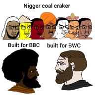 angry arab asian bbc beard black_skin brown_skin bwc chud indian judaism latino meta:tagme mexico native_american people_of_color red_skin soyjak variant:chudjak white white_skin yellow_skin // 1660x1660 // 708.6KB