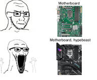 2soyjaks arm closed_mouth computer concerned frown glasses hand hands_up meme motherboard open_mouth soyjak stubble subvariant:wewjak technology text variant:soyak // 929x765 // 315.0KB