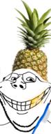 brush deformed food foodjak fruit glasses golden_tooth pineapple shiny smile soyjak sparkle stubble subvariant:wholesome_soyjak toothbrush variant:gapejak // 600x1558 // 931.7KB