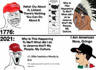 bloodshot_eyes cap clothes country crying_wojak flag hat latino maga mexico native_american nordic_chad open_mouth soyjak stretched_mouth text united_states variant:soyak variant:wojak wojak // 1080x790 // 156.3KB