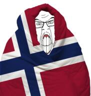 angry blanket comfy country flag flag:norway glasses mustache norway soyjak variant:feraljak // 1377x1453 // 865.8KB