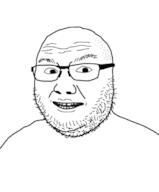 fat glasses half_open_mouth soyjak stubble template variant:logjak // 559x675 // 50.8KB