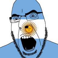 angry argentina country flag flag:argentina glasses open_mouth soyjak stubble sun variant:cobson // 721x720 // 57.9KB