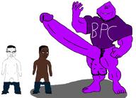 3soyjaks bbc black_skin bpc bwc closed_mouth clothes crying erection glasses hair naked nsfw penis purple_skin sad scared smile soyjak stubble subvariant:chudjak_front subvariant:obsessedchud sweating tbp text twp variant:chudjak variant:impish_soyak_ears // 1104x793 // 89.6KB