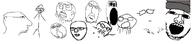 glasses multiple_soyjaks open_mouth soyjak stickman stubble variant:unknown // 1280x295 // 72.5KB