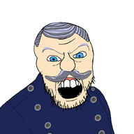 angry blue_uniform elder fireman_sam fireman_uniform italy looking_at_you mustache old open_mouth soyjak station_officier_steele_(fireman_sam) stubble teeth text uniform variant:feraljak // 1500x1500 // 580.9KB