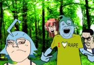 angry anime anime_female forest frown groomer i_love kimihito kimihito_(monster_musume) kimihito_kurusu kurusu lamia lesbian map_(pedophile) merge miia miia_(Monster_Musume) monster_musume multiple_soyjaks papi papi_(monster_Musume) pedophile rape slime slime_girl subvariant:chudjak_seething subvariant:soylita suu suu_(Monster_musume) tentacle variant:alicia variant:chudjak variant:feraljak variant:gapejak variant:shirtjak // 559x391 // 433.0KB