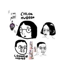 chloe_hudson connor_hudson deformed female femjak glasses hair hanging i_love lipstick makeup meta:tagme nigger oekaki open_mouth purple_hair round_glasses siblings soyjak text tranny variant:bernd variant:chudjak variant:unknown wrinkles yellow_teeth // 500x500 // 87.4KB