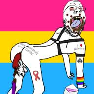 aids arm bbc bloodshot_eyes dildo flag gay glasses leg lgbt monkeypox nsfw open_mouth pansexual penis poop prolapse queen_of_spades soyjak stubble tattoo text tongue variant:gapejak virus worm yellow_teeth // 840x840 // 252.2KB