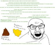 angry consoomer glasses greentext mustache nintendo open_mouth piss pokemon pokemon_swsh poop soyjak stubble text variant:feraljak video_game vp_(4chan) wordswordswords // 1500x1226 // 159.8KB