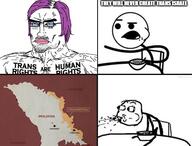 buff cereal_guy chud closed_mouth communism facial_mark glasses hair israel moldova muscles mustache purple_hair romania soyjak stubble text tranny trans_rights transnistria ukraine variant:chudjak // 573x435 // 61.9KB