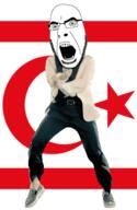 angry animated country cyprus dance flag flag:northern_cyprus gangnam_style glasses northern_cyprus open_mouth soyjak stubble variant:cobson // 300x460 // 504.4KB