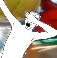 arm dab ear eduardo_foltz hair hand irl_background open_mouth soyjak variant:carterjak // 1072x1080 // 461.5KB