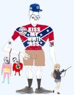 anime brainful buff celtic_cross clothes communism confederate david_star dixiecrat flag flag:confederate_states_of_america flag:israel flag:nazi_germany flag:transgender_pride_flag full_body glasses gun hanging hat judaism kotobuki_tsumugi libertarian mises_institute muscles nazism new_balance nike states_rights_democratic_party subvariant:rand subvariant:wholesome_soyjak text tranny tshirt variant:chudjak variant:gapejak weapon // 1434x1849 // 787.0KB