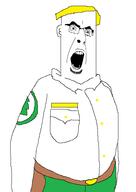 angry brickleberry cartoon clothes ear glasses hair open_mouth soyjak stubble variant:cobson yellow_hair // 424x597 // 22.8KB