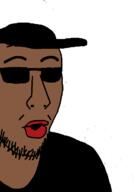 black_skin clothes glasses hat lips nigger stubble sunglasses variant:tfgjak2 // 503x720 // 8.6KB