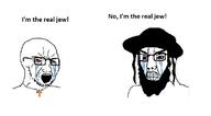 2soyjaks beard bloodshot_eyes christianity clenched_teeth clothes crying glasses hair hat judaism necklace open_mouth soyjak stubble variant:chudjak variant:soyak // 1131x624 // 49.4KB