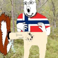 3soyjaks alternate animal_abuse animated arm bestiality blood charlie_chaplin clothes country cum flag flag:norway full_body glasses hand leg norway nsfw open_mouth penis soyjak squirrel stubble subvariant:feralsquirrel tshirt variant:feraljak variant:gapejak variant:norwegian vein veiny_cock // 500x500 // 943.7KB