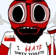 angry arm beard clothes deformed flag flag:poland fume glasses i_hate meta:tagme open_mouth plunger poland red_skin soyjak subvariant:science_lover text toilet tshirt variant:markiplier_soyjak // 800x789 // 365.7KB