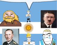 4soyjaks adolf_hitler argentina buff closed_mouth flag:argentina full_body glasses hair meta:tagme reinhard_heydrich soyjak speech_bubble speech_bubble_empty stubble subvariant:chudjak_front subvariant:muscular_chud subvariant:unbotheredchud super_saiyan variant:chudjak variant:cobson vein viking yellow_hair // 1280x1016 // 829.7KB