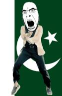 angry animated country dance flag flag:pakistan gangnam_style glasses open_mouth pakistan soyjak stubble variant:cobson // 300x460 // 505.4KB