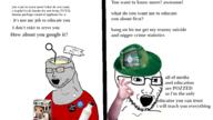 2soyjaks 4chan antenna button clothes comic funko_pop glasses kekistan npc orange_eyes reddit soy soyjak soylent stubble text variant:soyak // 1600x900 // 563.2KB