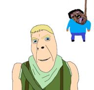 blond bloodshot_eyes blue_eyes brown_skin clothes fortnite hair hanging jonesy_(fortnite) minecraft rope scarf shoe smile steve_(minecraft) subvariant:brunetto variant:cobson // 1684x1596 // 237.6KB