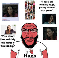 angry balding beard closed_mouth clothes hair heart i_love punisher_face red_skin soyjak subvariant:science_lover text tshirt variant:markiplier_soyjak // 828x817 // 142.6KB