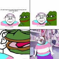 ack anime arm bloodshot_eyes clothes comic crying ear frog glasses green_skin hand he i_love looking_to_the_right meme mustache oe_cake open_mouth pepe poster purple_hair rope smile soyjak stubble suicide text tongue tranny tshirt variant:bernd whisper // 1024x1024 // 149.2KB