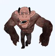 amerimutt animated balding brown_skin ear glasses hair left_4_dead_(series) monster soyjak special_infected stubble tank_(left_4_dead) valve variant:markiplier_soyjak // 492x499 // 640.0KB