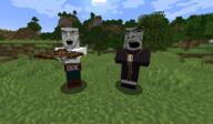 evoker_(minecraft) glasses meta:tagme minecraft open_mouth pillager_(minecraft) soyjak stubble subvariant:cobson_front variant:cobson video_game // 1408x818 // 1.2MB