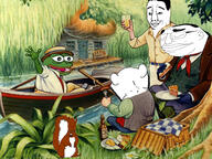 back basket beer bench boat bread cheese clothes drink frog glass grass hat house kohler leaves oars pepe picnic pie sandwich sausage soyjak squirrel subvariant:feralsquirrel the_wind_in_the_willows tree variant:chudjak variant:feraljak variant:impish_soyak_ears waving // 2160x1619 // 834.1KB