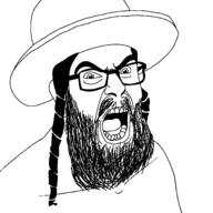 angry big_nose glasses jews judaism kike open_mouth subvariant:feraljew variant:feraljak zionism zionist // 1500x1500 // 126.5KB