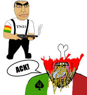 arm bbc blood bolivia bone closed_mouth country dead firearm flag flag:bolivia flag:italy glasses gun hand holding_gun holding_object holding_shotgun italy queen_of_spades shotgun spaghetti variant:chudjak variant:gapejak weapon // 2326x2548 // 450.5KB