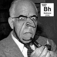 biting_lip bohrium chemistry clothes element fire frown glasses irl large_nose match necktie niels_bohr nose pipe soyjak stubble suit text variant:cobson // 675x675 // 369.3KB