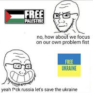 calarts concerned country flag frown glasses grin meme palestine russo_ukrainian_war smile so_true soyjak stubble text ukraine variant:soyak // 750x749 // 205.8KB