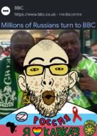 africa aids article background badge beard communism ear earring glasses hammer_and_sickle kavkaz kolovrat lgbt_flag lips nigger niggers poop russia russian_flag skin_cancer transgender_flag variant:nojak yellow_skin z_(russian_symbol) // 576x816 // 415.6KB