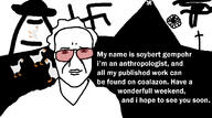 4soyjaks alien black_skun christianity closed_mouth duck egypt glasses goose hair pyramid robert_sepehr smile sonnenrad soyjak stubble swastika text tinted_glasses ufo untitled_goose_game variant:impish_soyak_ears // 1420x792 // 345.7KB