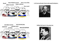 angry arm bloodshot_eyes country crying estonia flag flag:estonia flag:latvia flag:lithuania flag:soviet_union flag:ukraine glasses hand hands_up joseph_stalin latvia lithuania open_mouth soyjak stubble text ukraine variant:excited_soyjak vladmir_lenin // 2133x1488 // 1.0MB