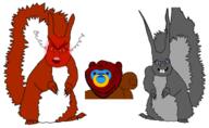 3soyjaks angry fume red red_skin squirrel subvariant:feralsquirrel subvariant:impish_squirrel variant:feraljak variant:impish_soyak_ears // 1230x758 // 455.6KB